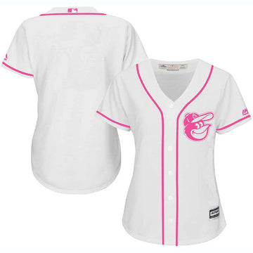 Blank White Baltimore Orioles pink jersey