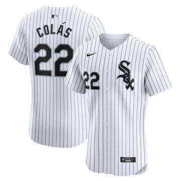 Oscar Colas Chicago White Sox white Elite jersey