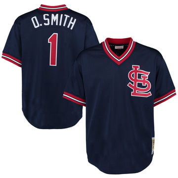 Ozzie Smith St. Louis Cardinals navy Cooperstown jersey