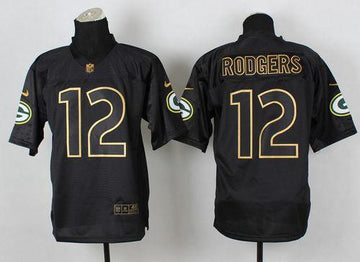 Aaron Rodgers Green Bay Packers black Elite jersey