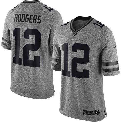 Aaron Rodgers Green Bay Packers gray Limited jersey