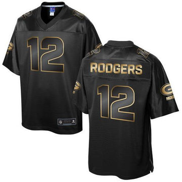 Aaron Rodgers Green Bay Packers black Pro Line jersey