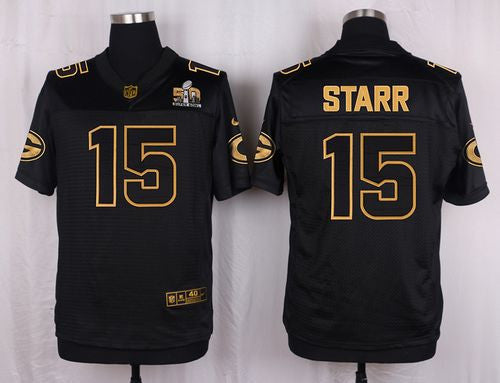 Bart Starr Green Bay Packers black Pro Line jersey