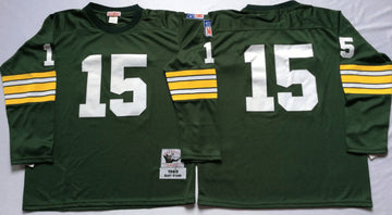 Bart Starr Green Bay Packers green Throwback jersey