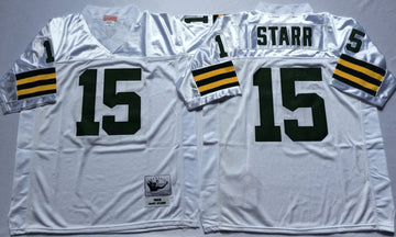 Bart Starr Green Bay Packers white Throwback jersey