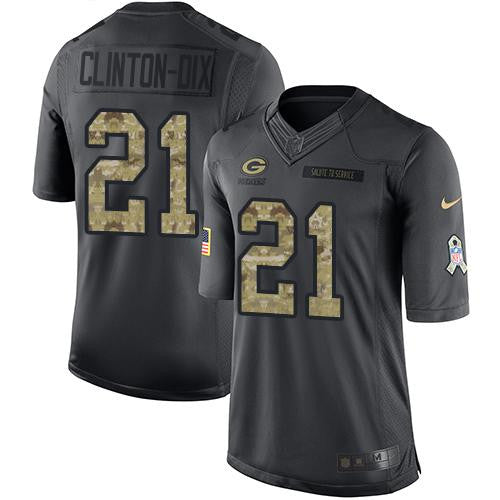 Ha Clinton-Dix Green Bay Packers black Salute To Service jersey