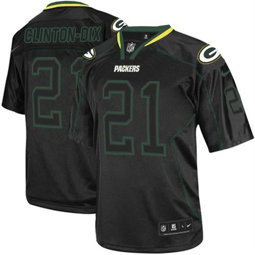 Ha Clinton-Dix Green Bay Packers black Elite jersey