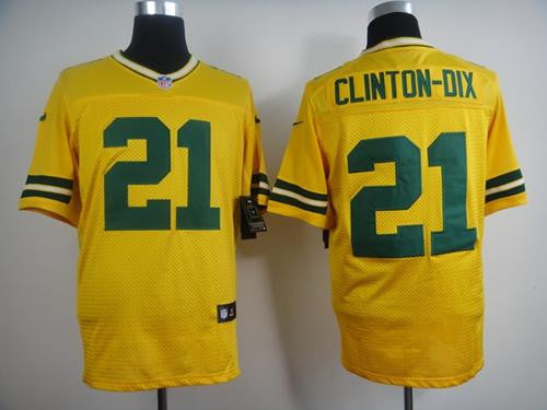 Ha Clinton-Dix Green Bay Packers yellow Elite jersey