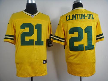 Ha Clinton-Dix Green Bay Packers yellow Elite jersey
