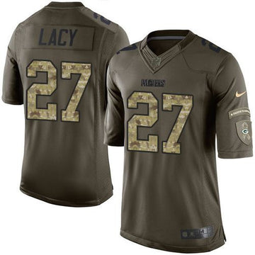 Eddie Lacy Green Bay Packers green Salute To Service jersey