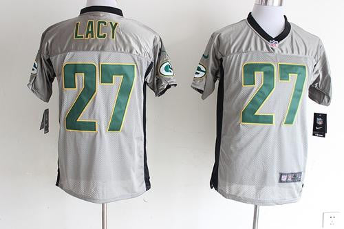Eddie Lacy Green Bay Packers grey Elite jersey