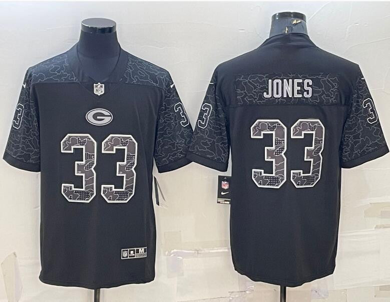 Aaron Jones Green Bay Packers black Limited jersey