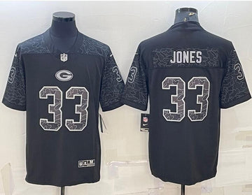 Aaron Jones Green Bay Packers black Limited jersey