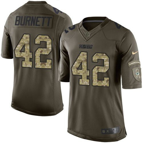 Morgan Burnett Green Bay Packers green Salute To Service jersey