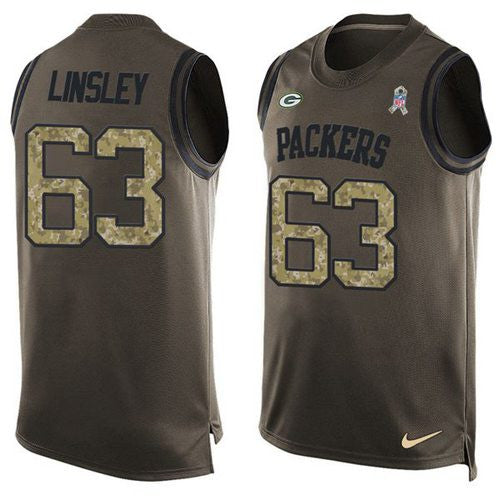 Corey Linsley Green Bay Packers green Salute To Service jersey
