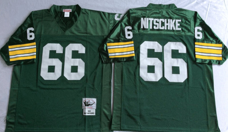Ray Nitschke Green Bay Packers green Throwback jersey