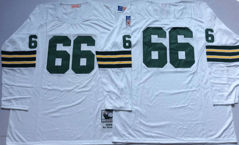 Ray Nitschke Green Bay Packers white Throwback jersey