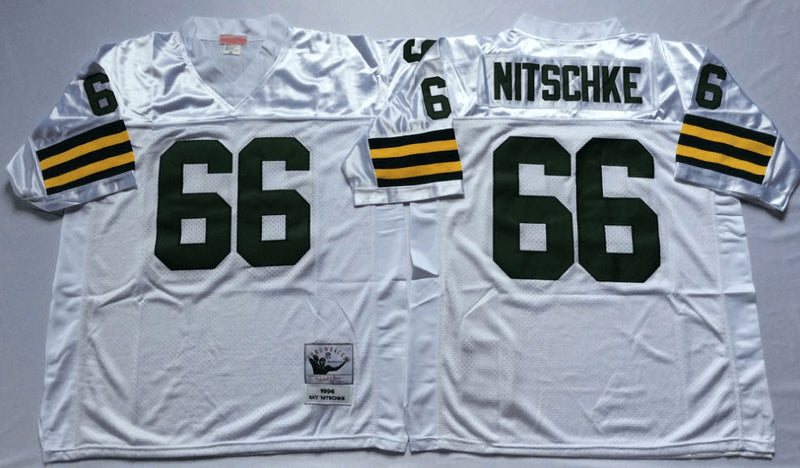 Ray Nitschke Green Bay Packers white Throwback jersey