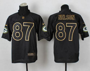 Jordy Nelson Green Bay Packers black Elite jersey
