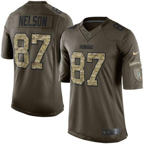 Jordy Nelson Green Bay Packers green Salute To Service jersey
