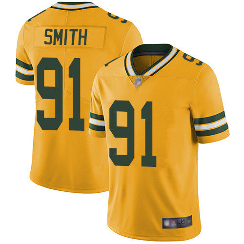 Preston Smith Green Bay Packers yellow Limited jersey
