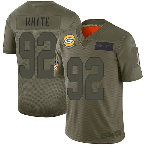 Reggie White Green Bay Packers camo Salute To Service jersey