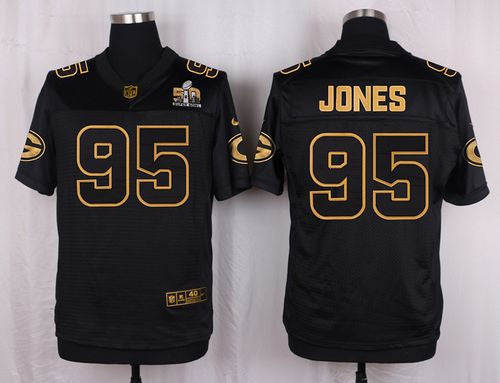 Datone Jones Green Bay Packers black Pro Line jersey