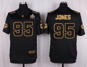 Datone Jones Green Bay Packers black Pro Line jersey