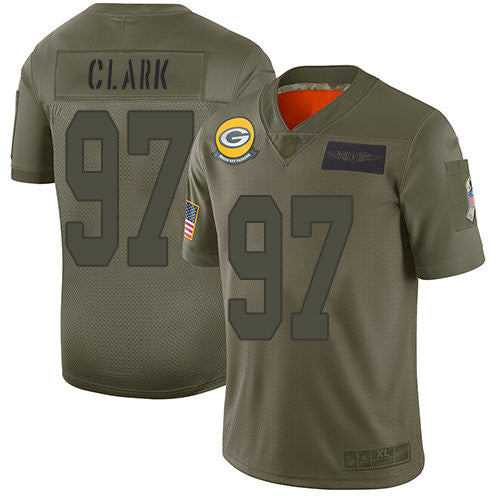 Kenny Clark Green Bay Packers camo Salute To Service jersey