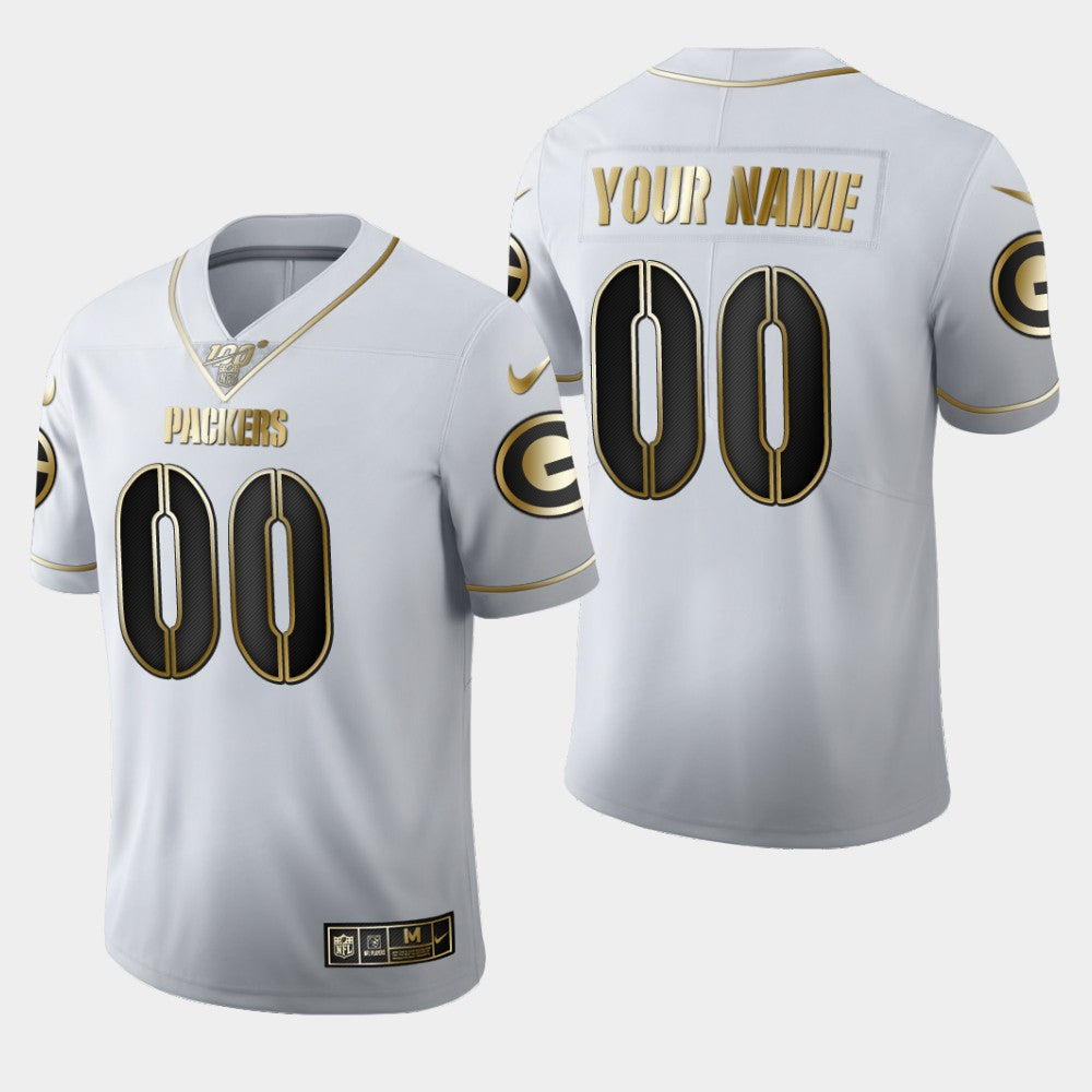 Custom Green Bay Packers white Untouchable jersey
