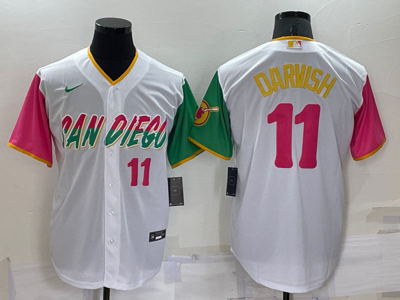 Yu Darvish San Diego Padres white City Connect jersey
