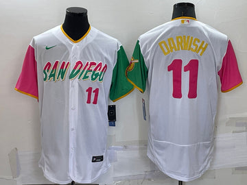 Yu Darvish San Diego Padres white City Connect jersey