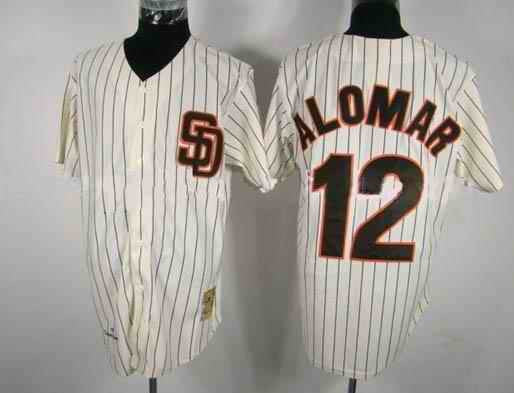 Alomar San Diego Padres white jersey