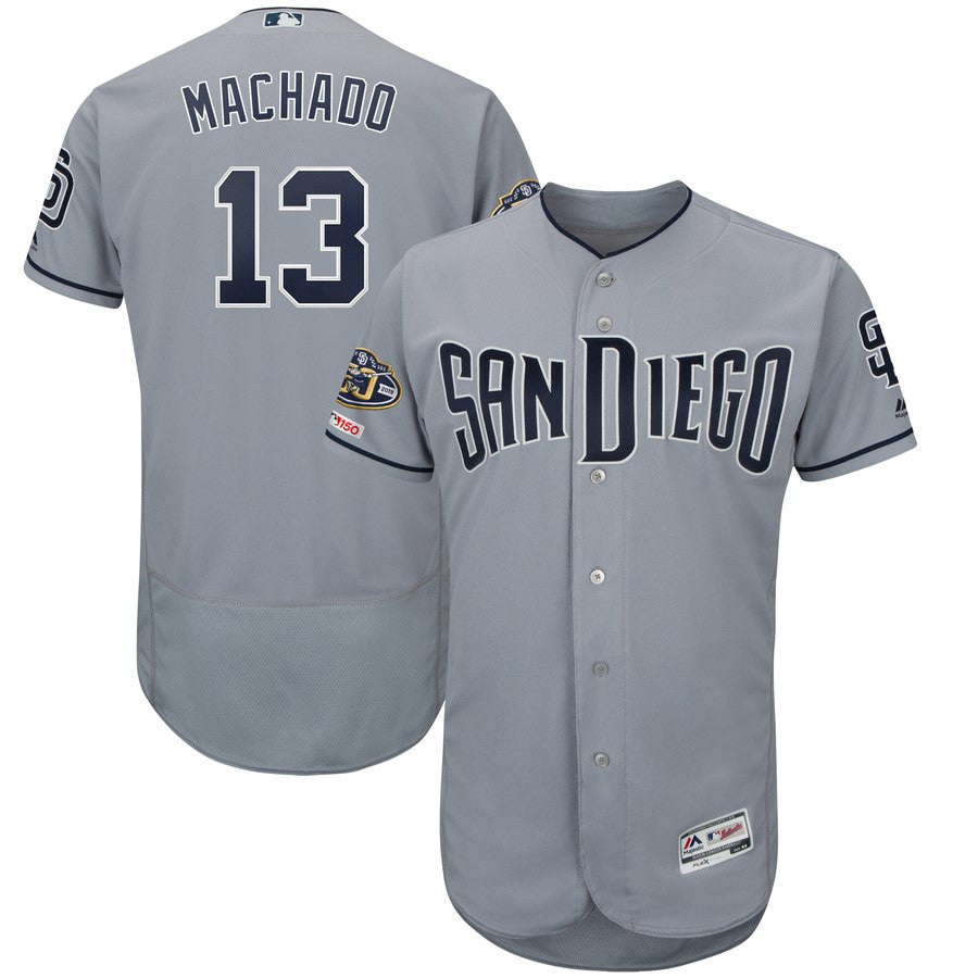 Manny Machado San Diego Padres gray jersey