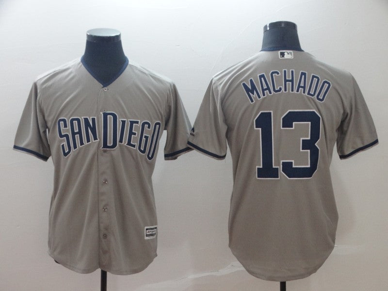 Manny Machado San Diego Padres gray jersey