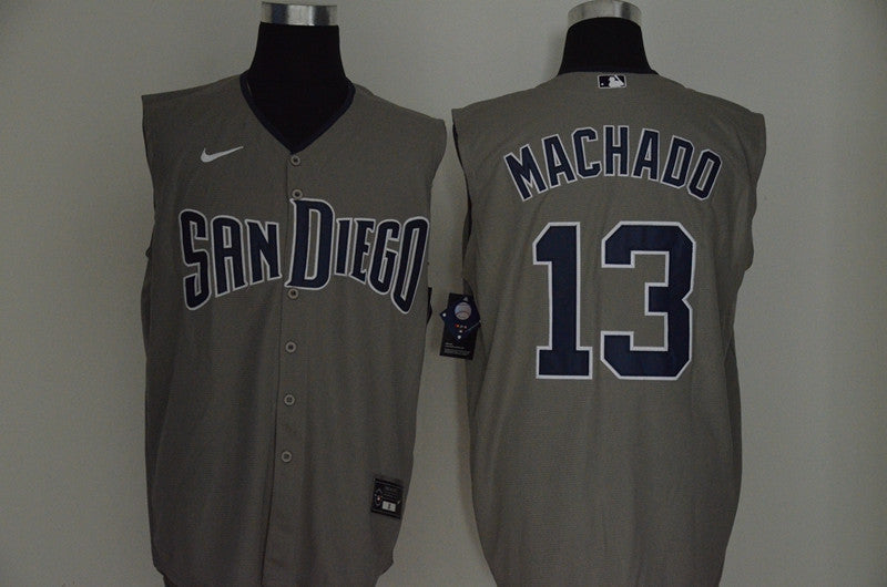 Manny Machado San Diego Padres gray jersey
