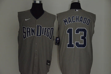 Manny Machado San Diego Padres gray jersey