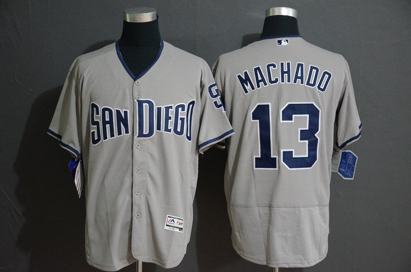 Manny Machado San Diego Padres gray jersey