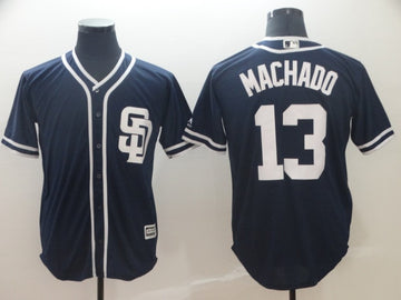 Manny Machado San Diego Padres navy jersey
