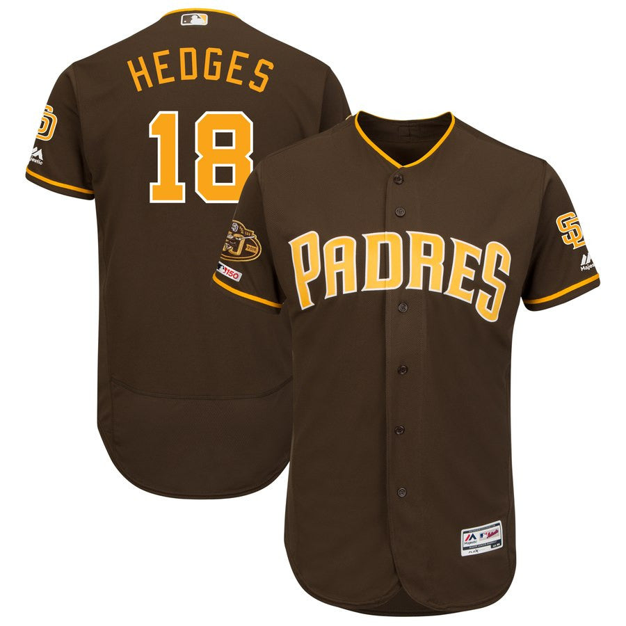 Austin Hedges San Diego Padres brown jersey