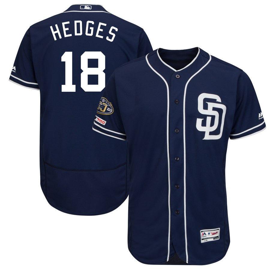 Austin Hedges San Diego Padres navy jersey
