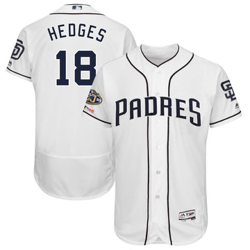 Austin Hedges San Diego Padres white jersey