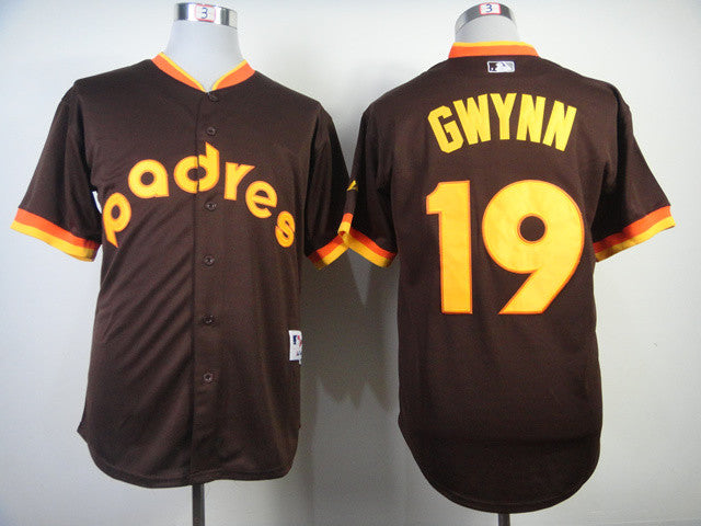 Gwynn San Diego Padres brown jersey