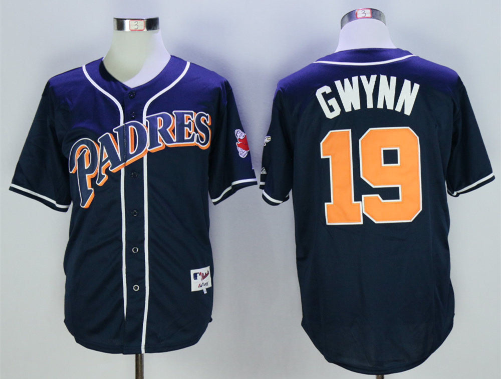 Tony Gwynn San Diego Padres blue Throwback jersey