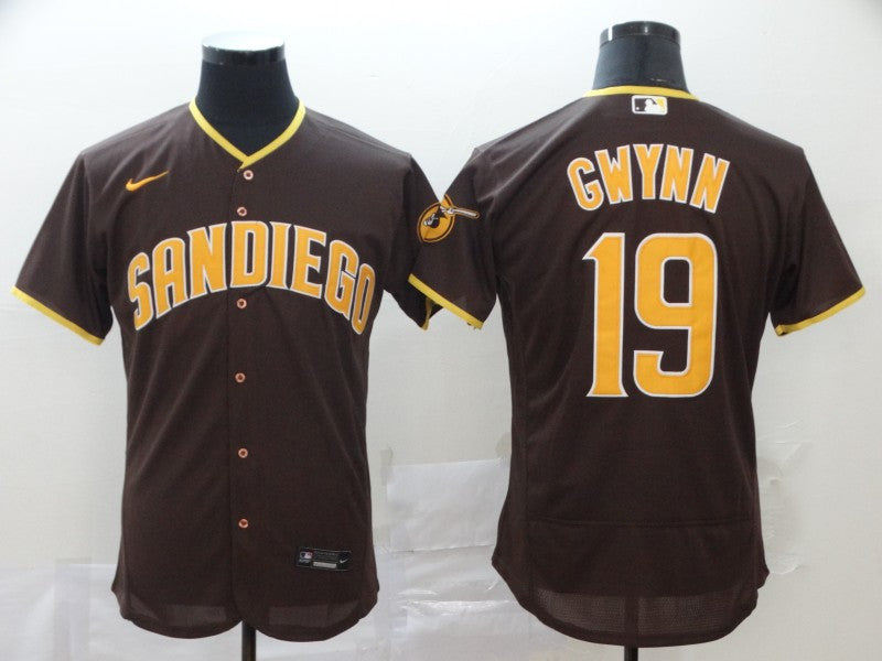 Tony Gwynn San Diego Padres brown jersey