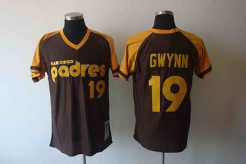 Tony Gwynn San Diego Padres brown jersey