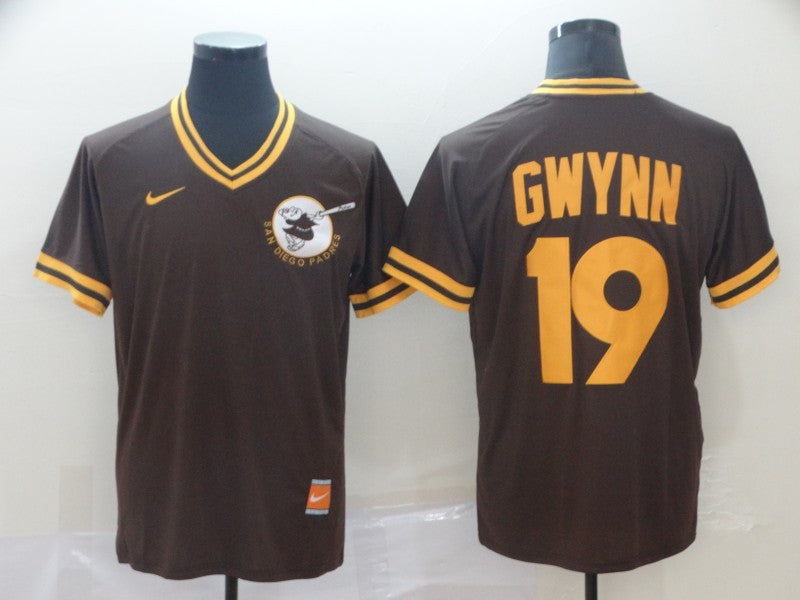 Tony Gwynn San Diego Padres brown Throwback jersey