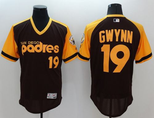 Tony Gwynn San Diego Padres brown Authentic jersey