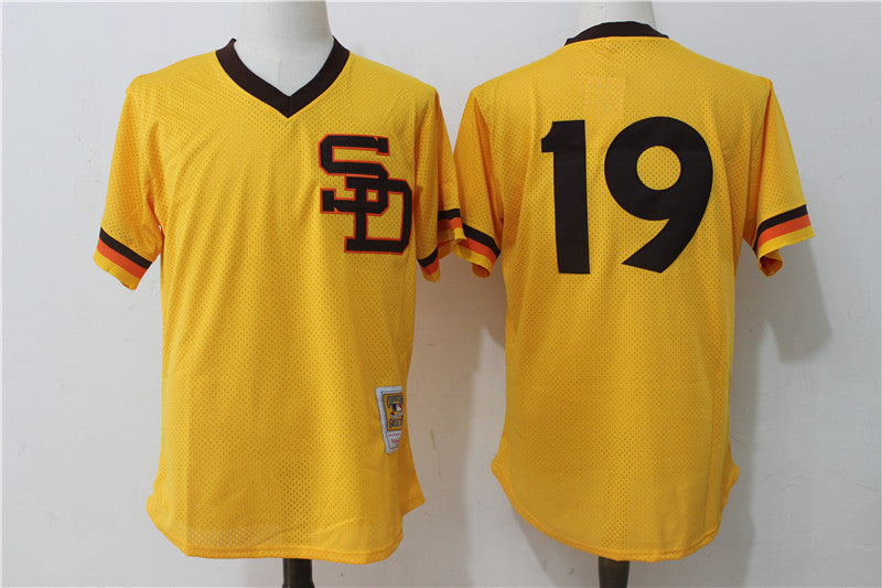 Tony Gwynn San Diego Padres gold Cooperstown jersey