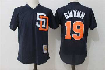 Tony Gwynn San Diego Padres navy Cooperstown jersey